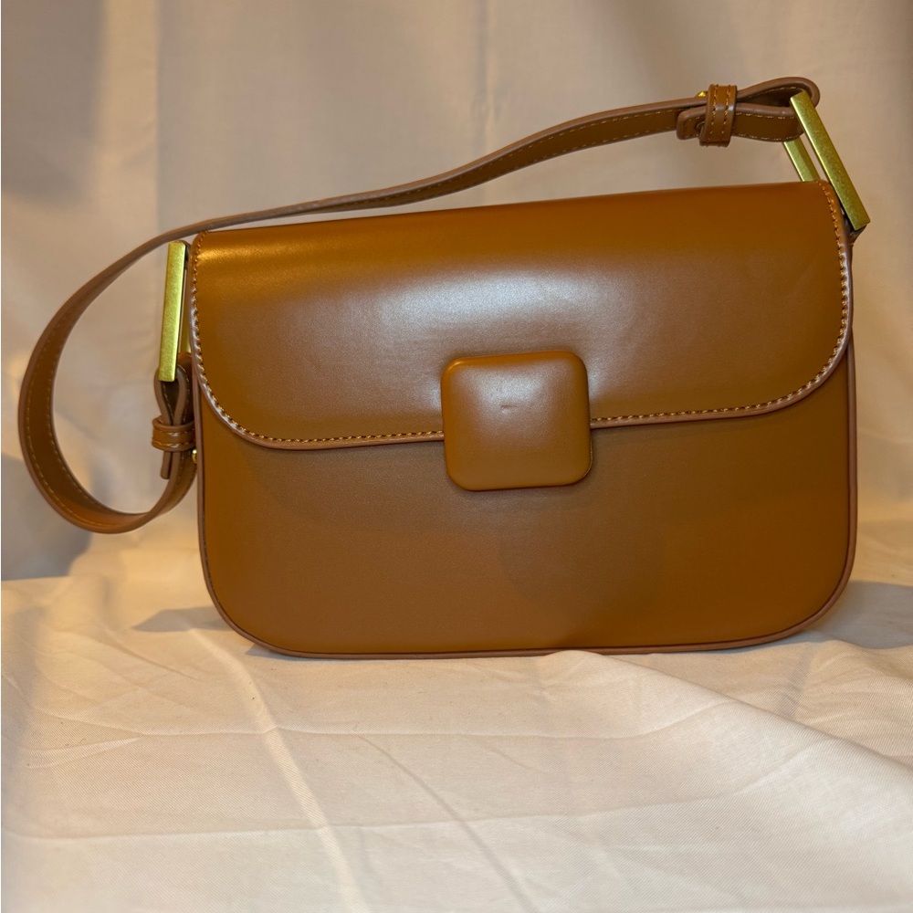 Madison West Tan Crossbody Bag